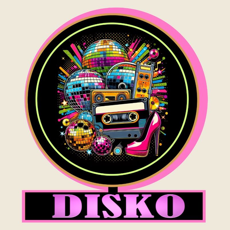 Disco Retro Cassette Neon Gloss