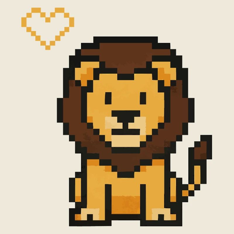 Löwe Pixel
