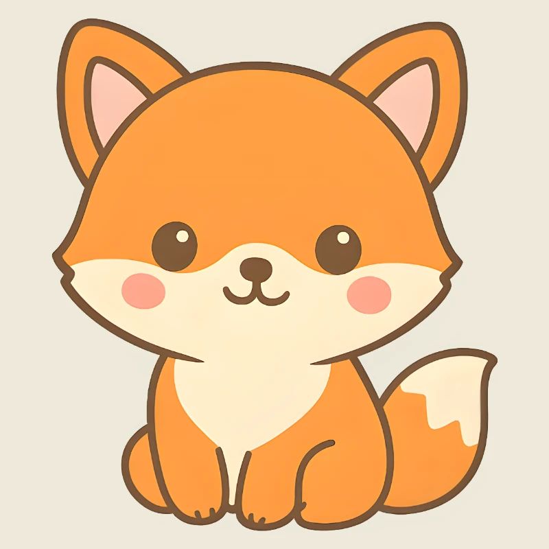 Cute Fox Motif