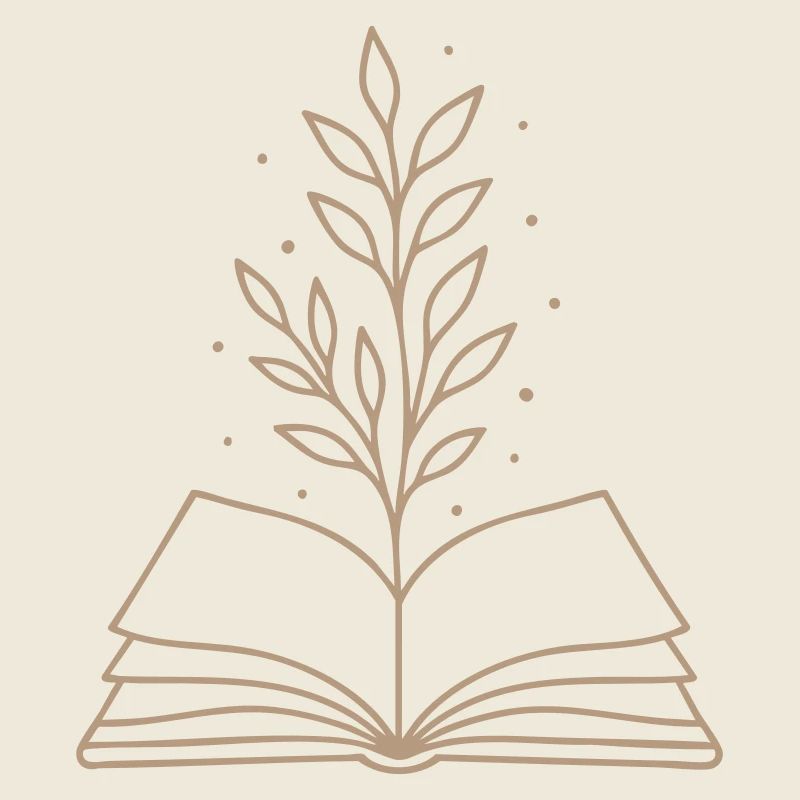 Magic Book Botanische Strichzeichnung