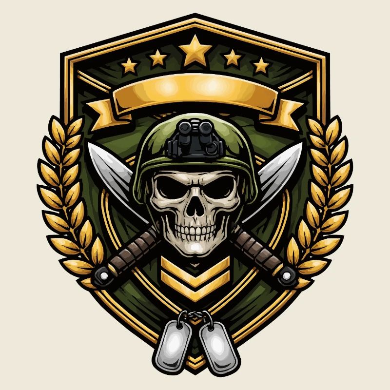 Schädelkrieger Schildabzeichen