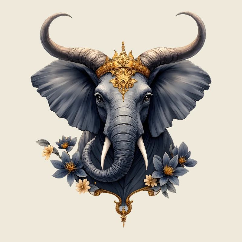 Imperial Elephant Blue Flower