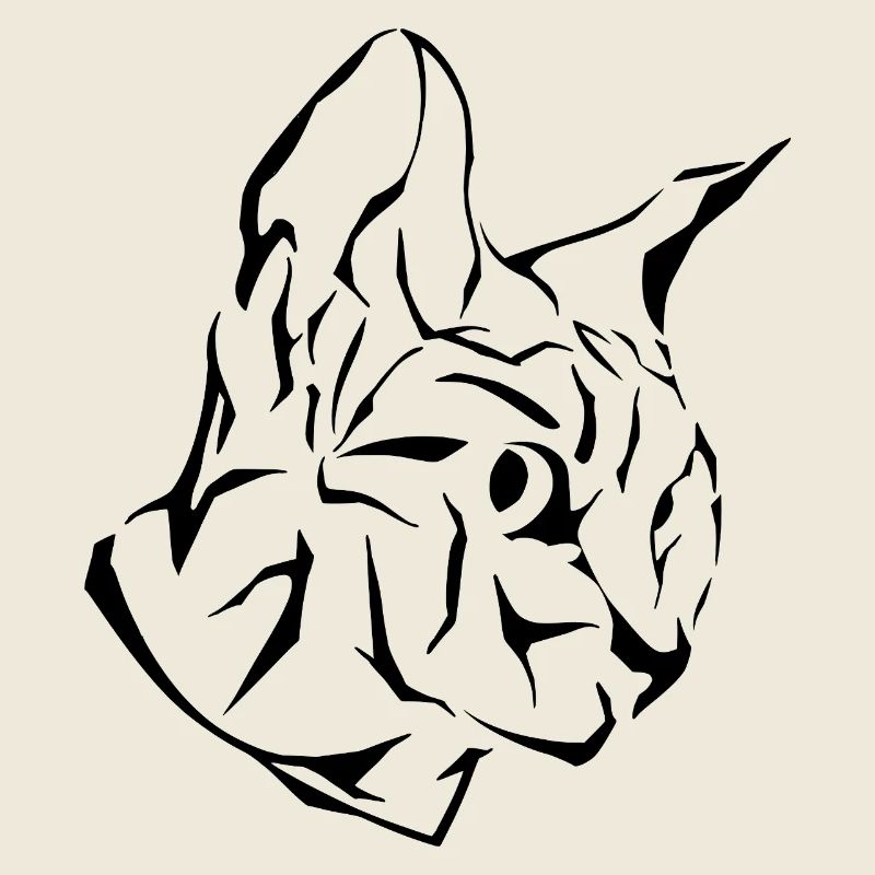 Sphinx Katzenkopf Tribal