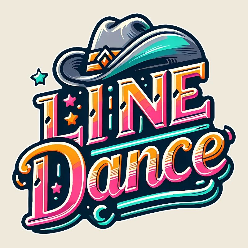 Colorful Line Dance Design