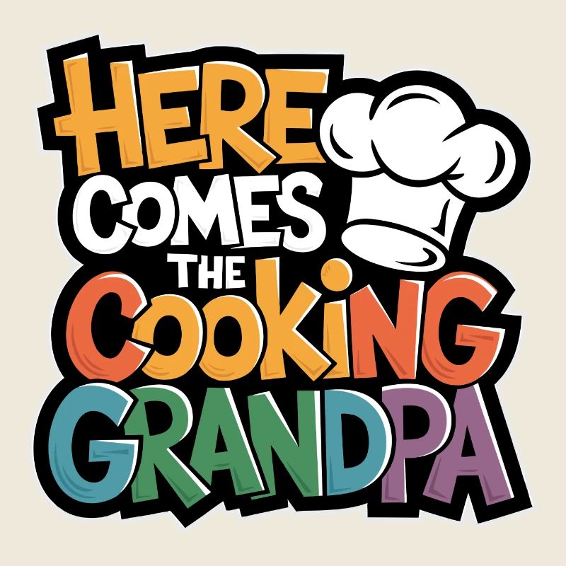 Here comes the cooking grandpa