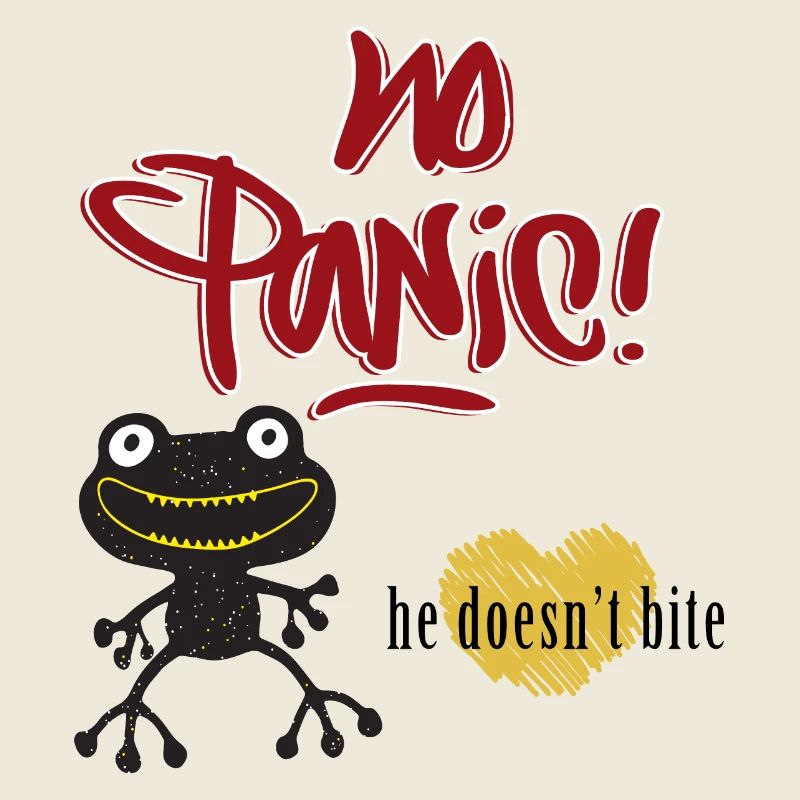 No Panic, he doesn't bite, Frosch