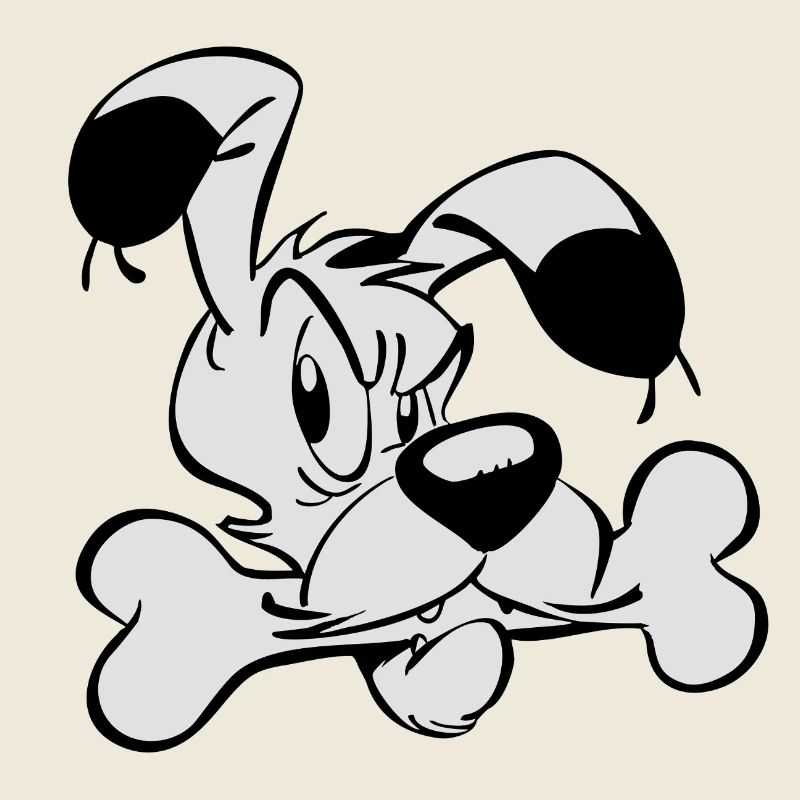Asterix & Obelix - Idefix mit Knochen