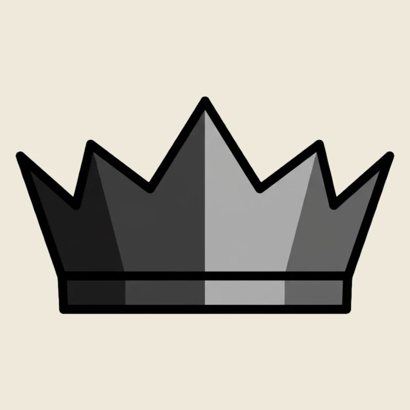 Black Crown King Gaming Logo