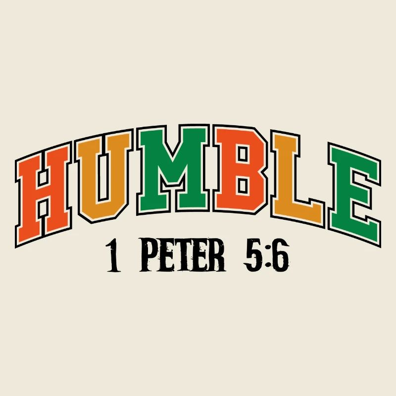 Humble Curved Rainbow Text