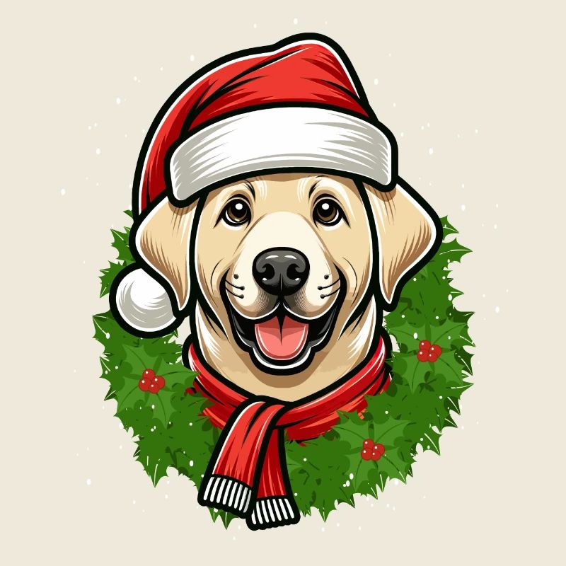 Weihnachts Labrador Hunde-Freunde