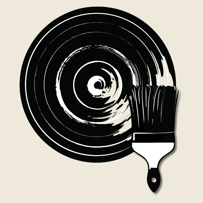 Vinyl - Pinsel - Gemalt - Brush