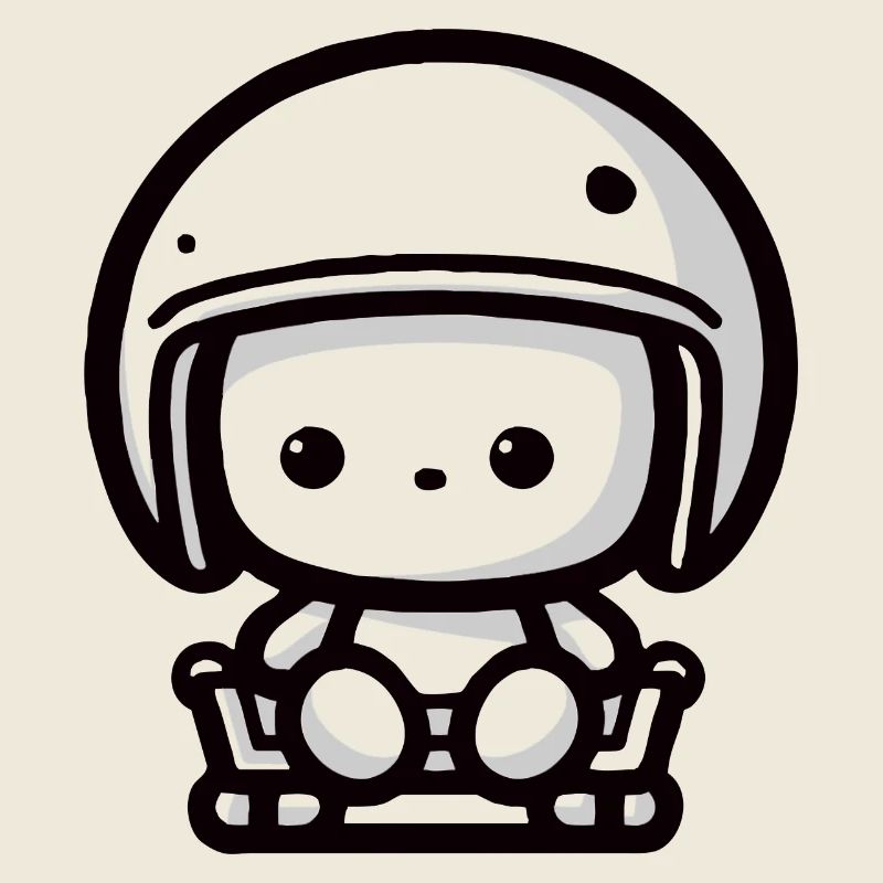 Bébé Pilote - Motard Casque