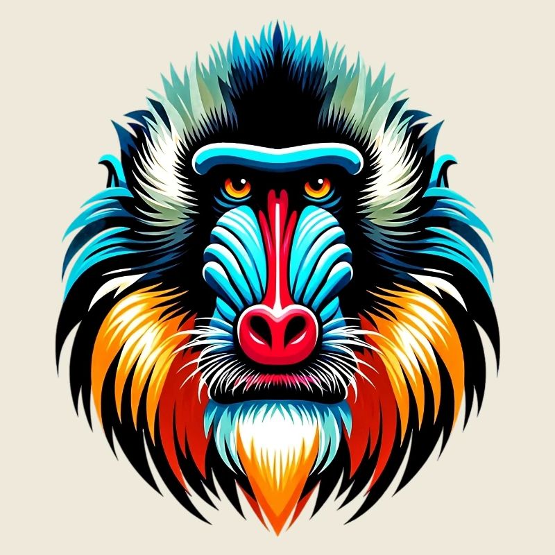 Mandrill monkey