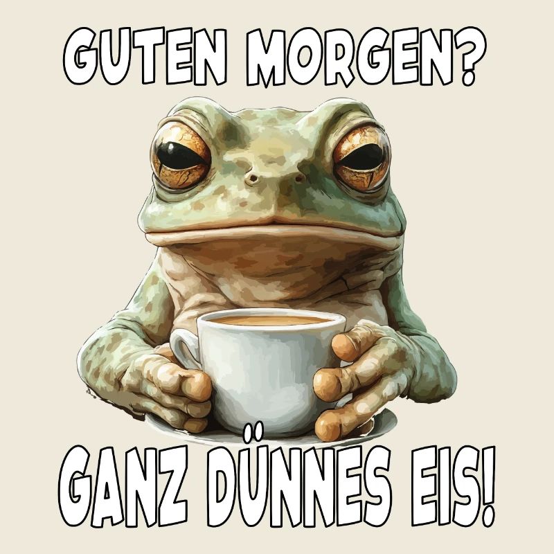 Café Matin Grouch Employé Disant Drôle Amusant