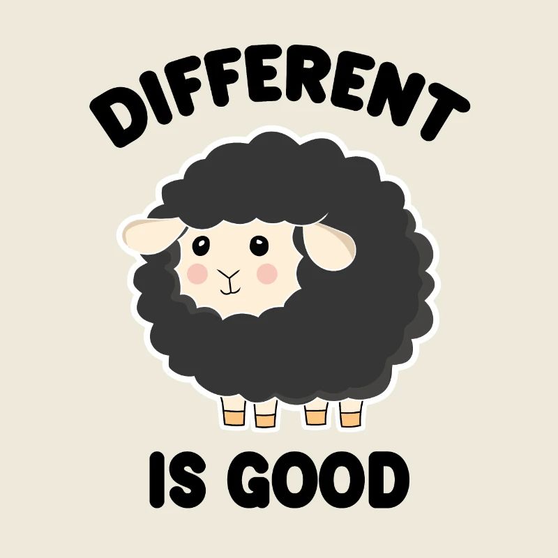 Different is Good Black Sheep