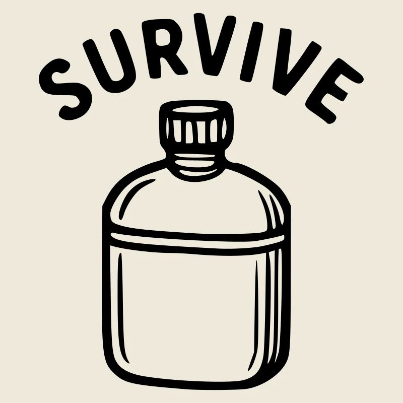 Survive - Wasserflasche