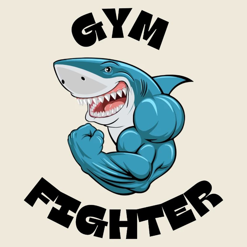 Pose de puissance du Requin Musclé Bleu