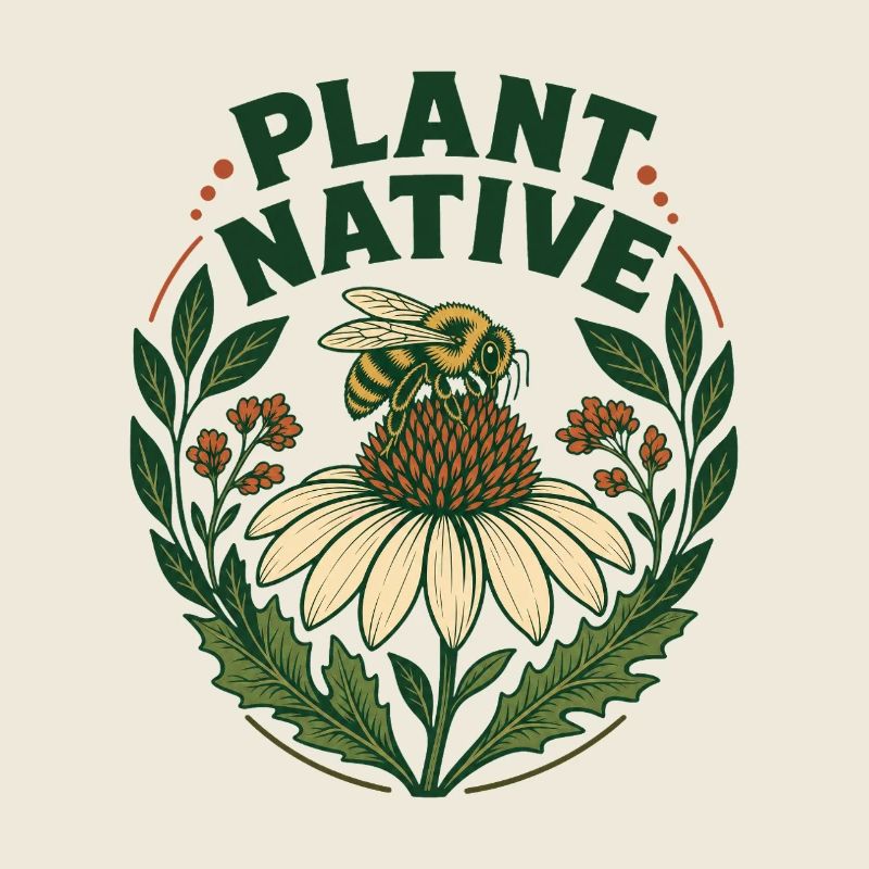 Plant Native Bee and Coneflower Pollinator Garden