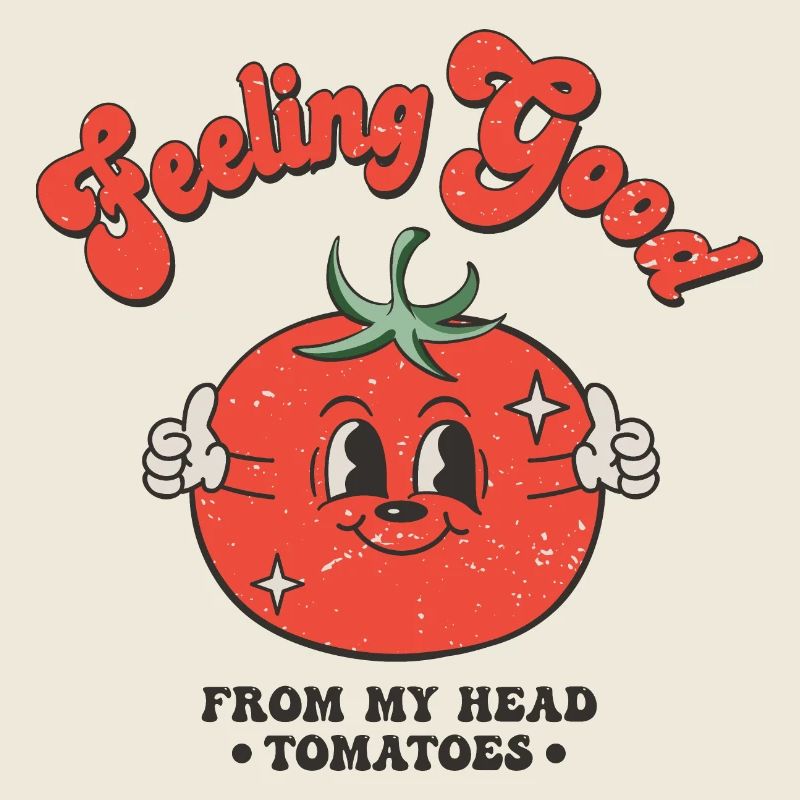 Tomate und gute laune