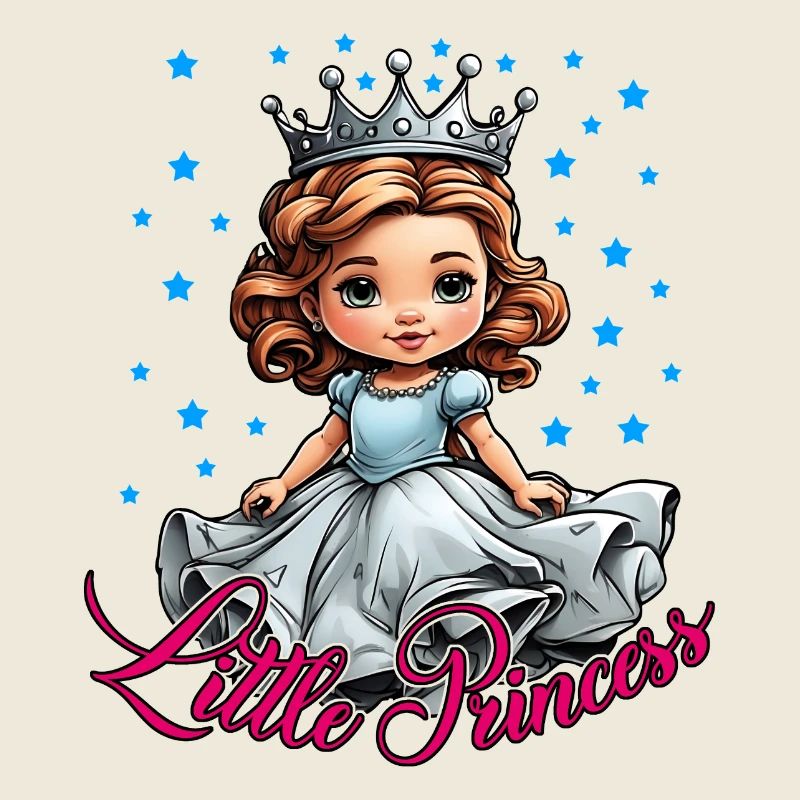 Princesse avec couronne et robe de princesse