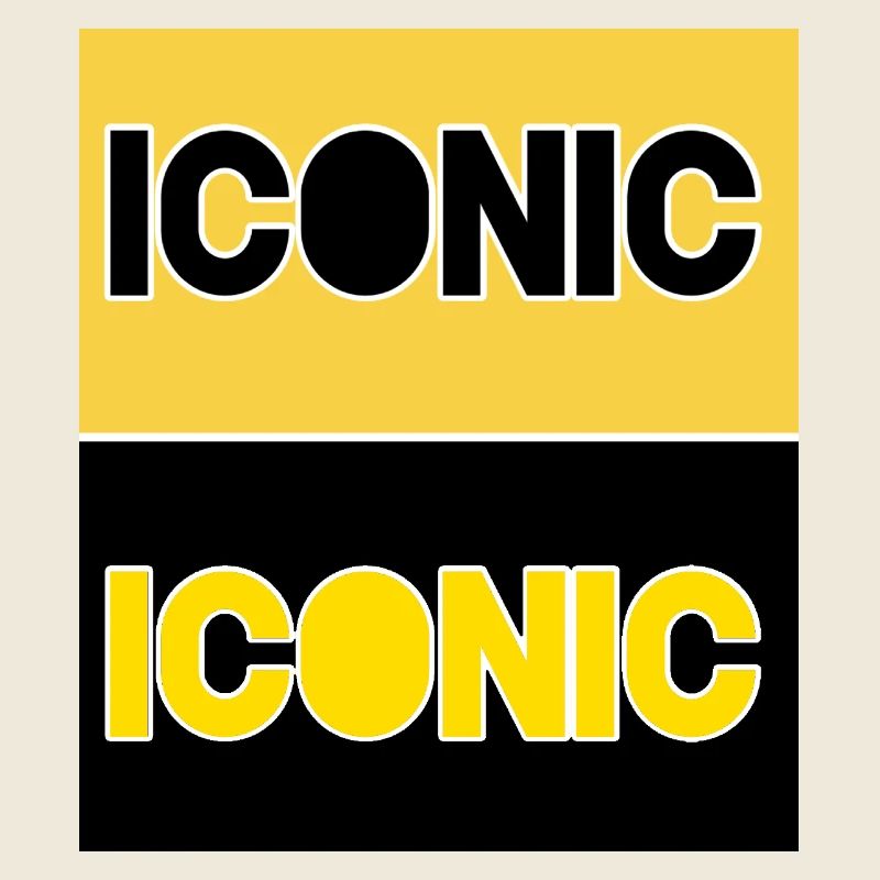 Iconic Contrast Typography