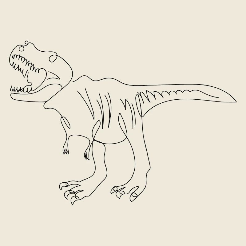 Lineart Dinosaurier