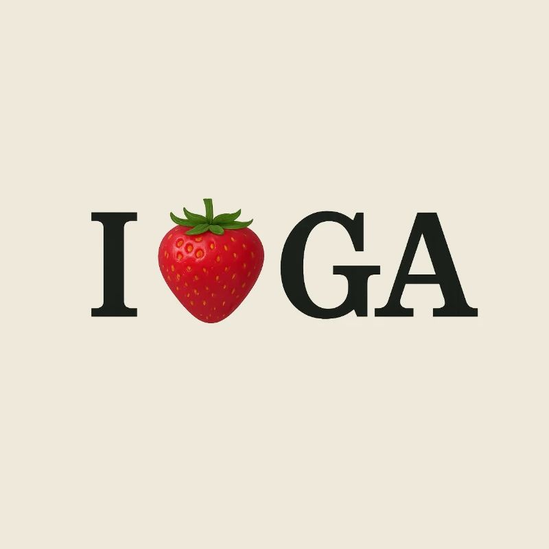 Erdbeerherz Ich liebe IGA