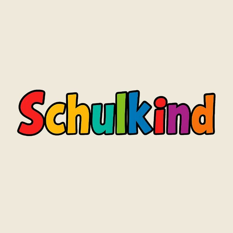 Schulkind bunt