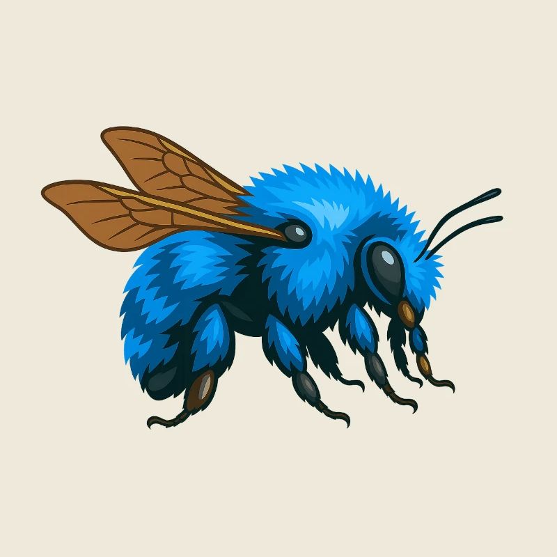 Blue bumblebee right