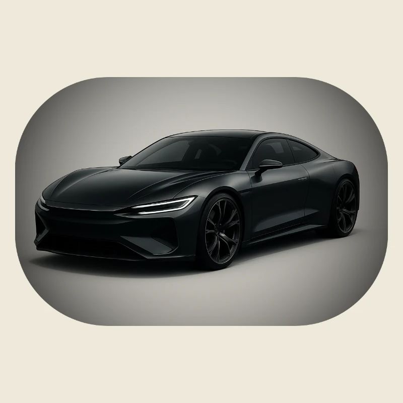 Eleganter schwarzer Sportwagen