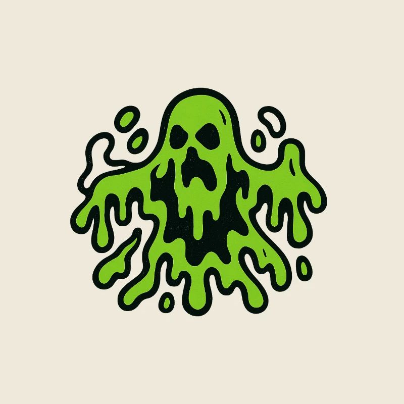 Gruselige Geister-Spuk Illustration