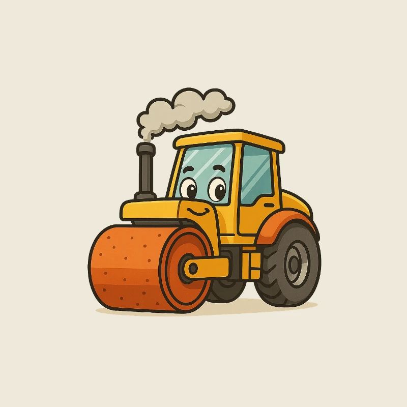 Classic excavator with steam engine