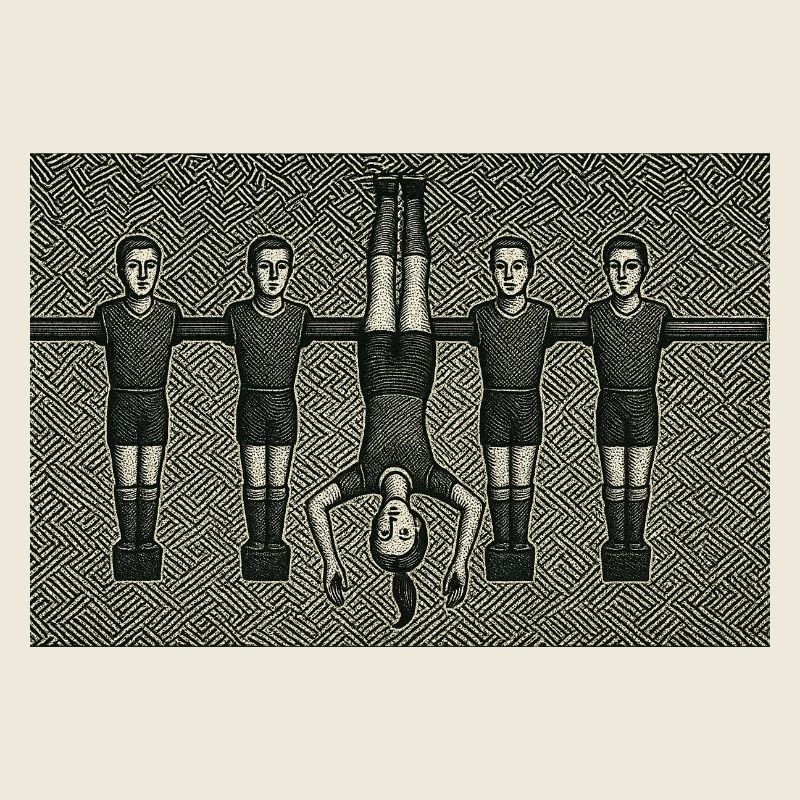 Handstand auf Balkensymmetrie