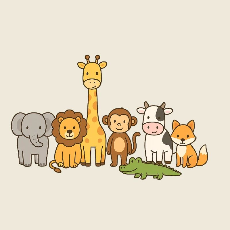 Süße Safari Tierfreunde