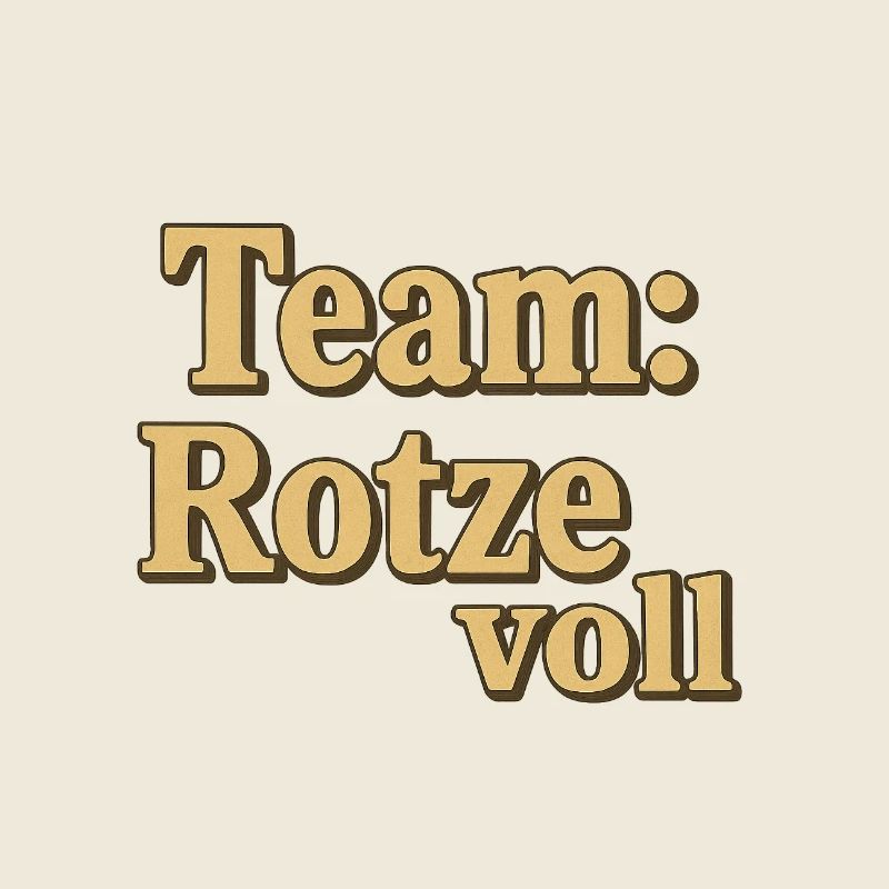 Team Rotze Voll Schriftzug