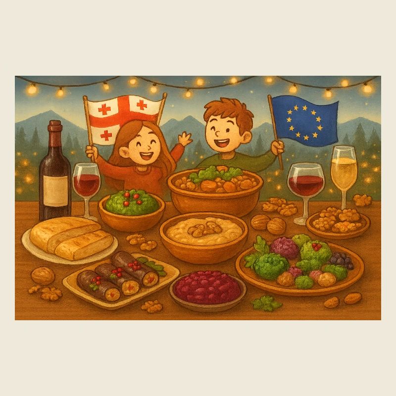 Georgische Festtafel