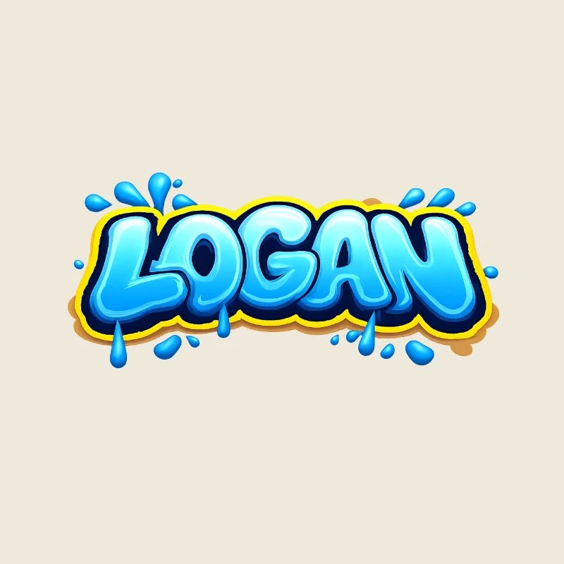 LOGAN GRAFFITI NAME FOR PERFECT GIFT PRINTABLE 