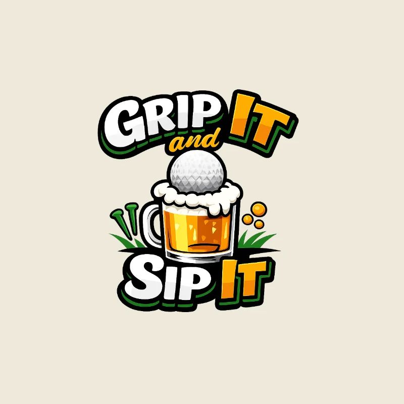 Grip It and Sip It Golf Beer