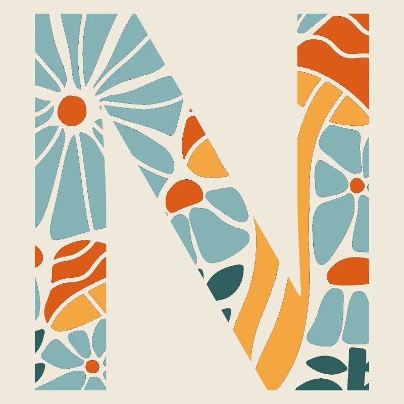 Groovy Letter n Flowers Geschenkidee