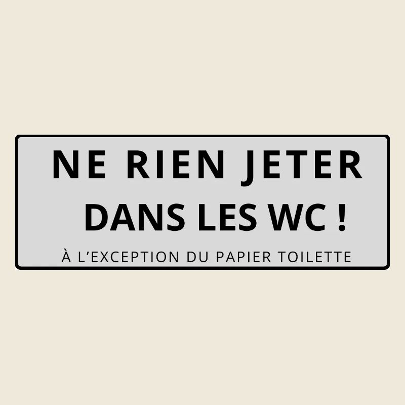 WC-Aufkleber