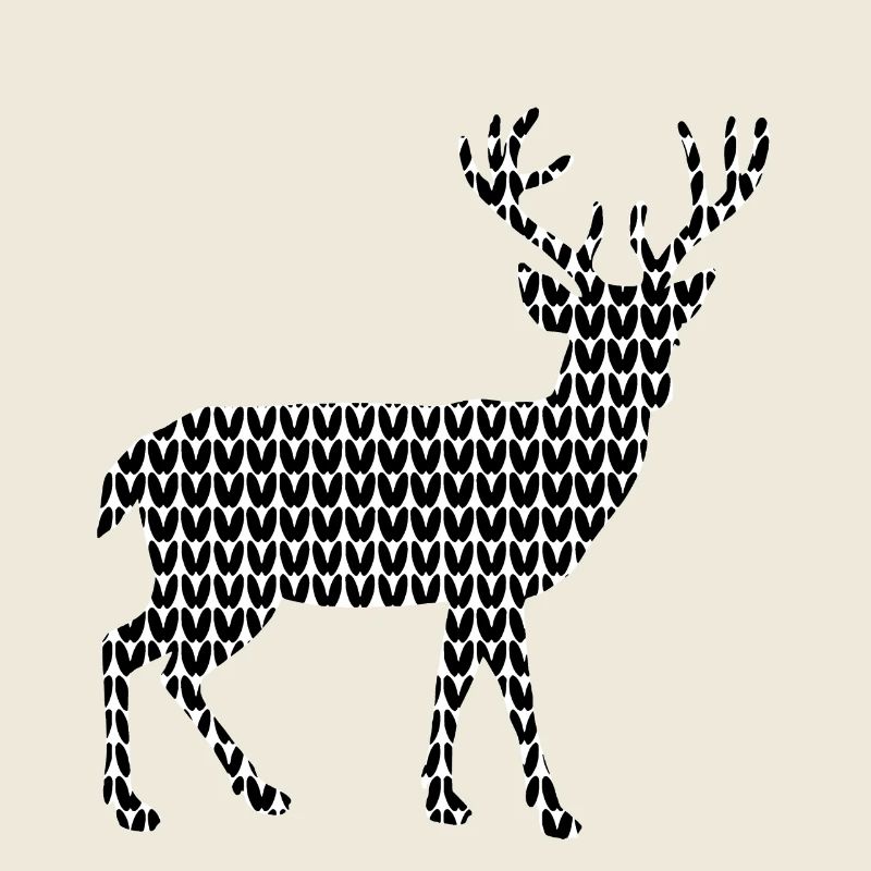 Rentier Strick Optik Weihnachtspullover Tracht