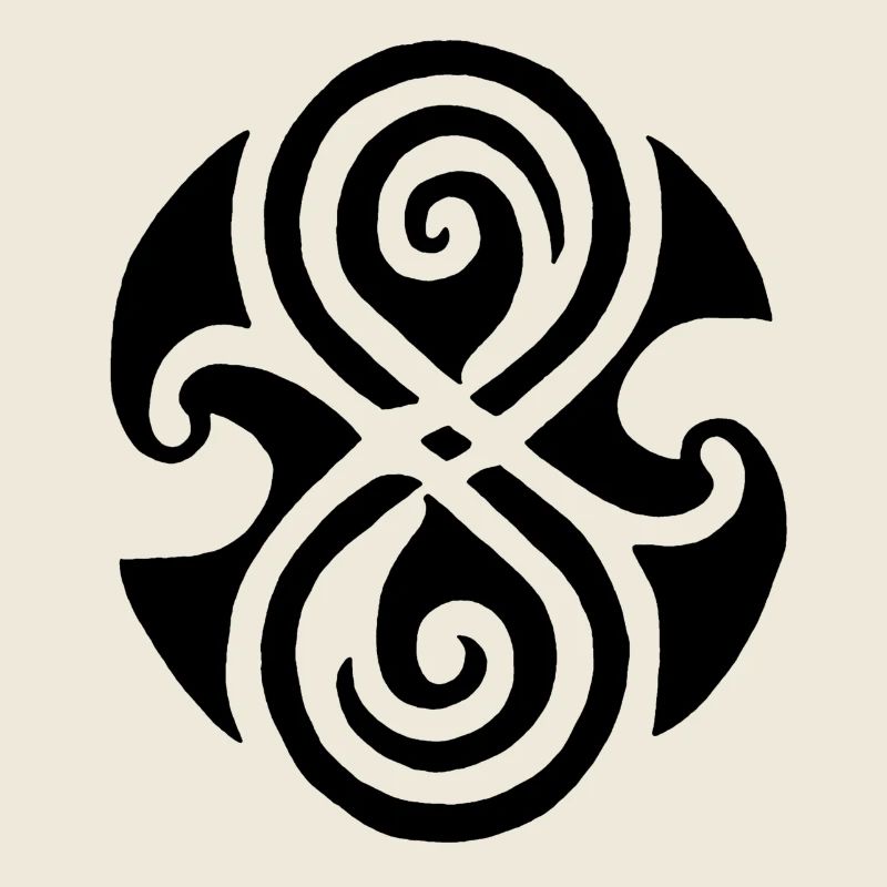 Black celtic symbol