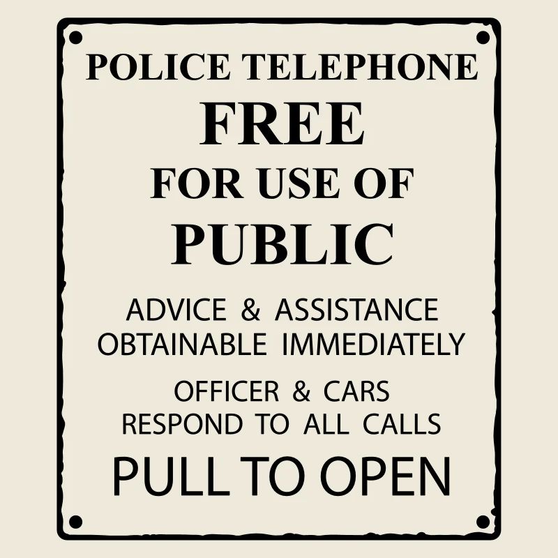 police box text