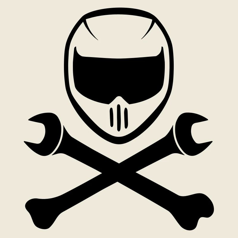 Sport Motorradhelm mit Kochen Schraubenschlüssel