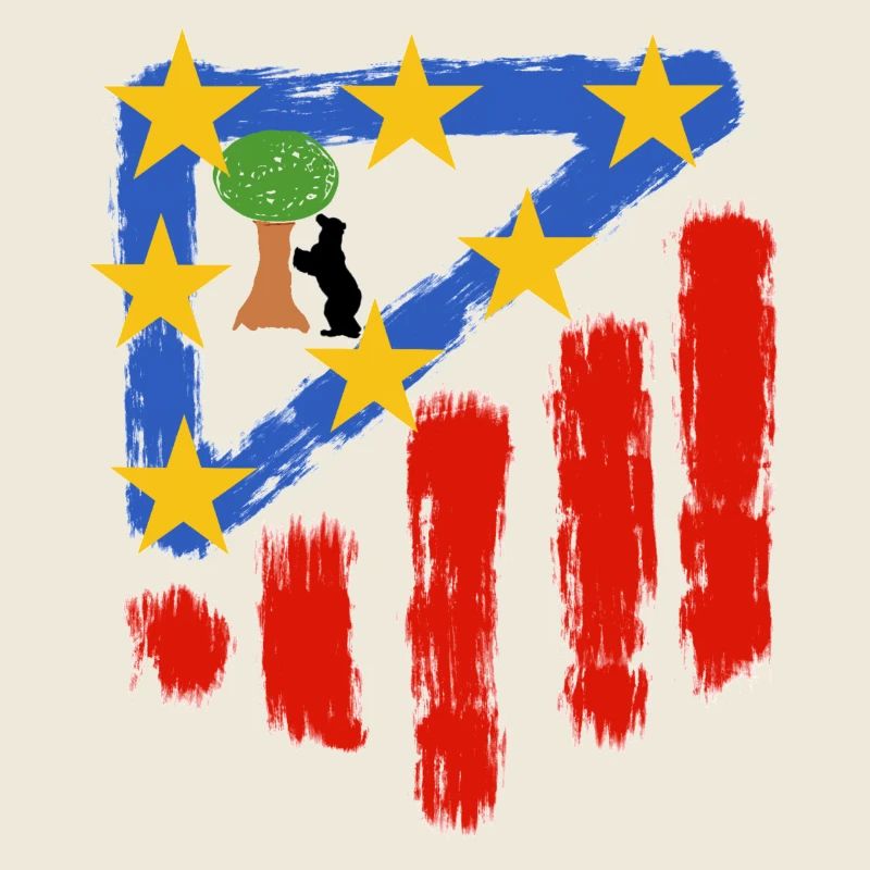 Étoiles rouges et blanches