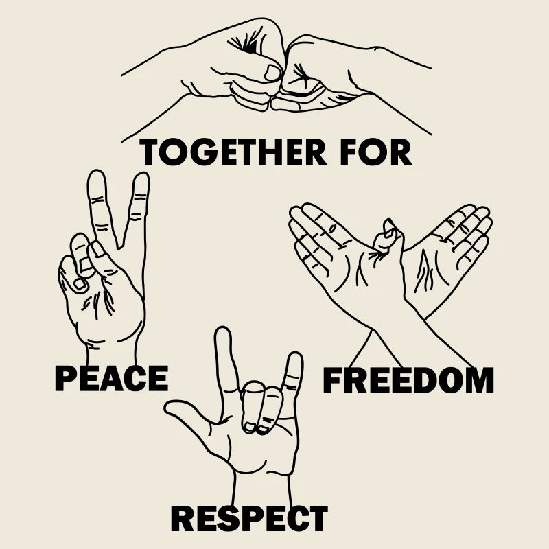 Together for peace, freedom and respect
