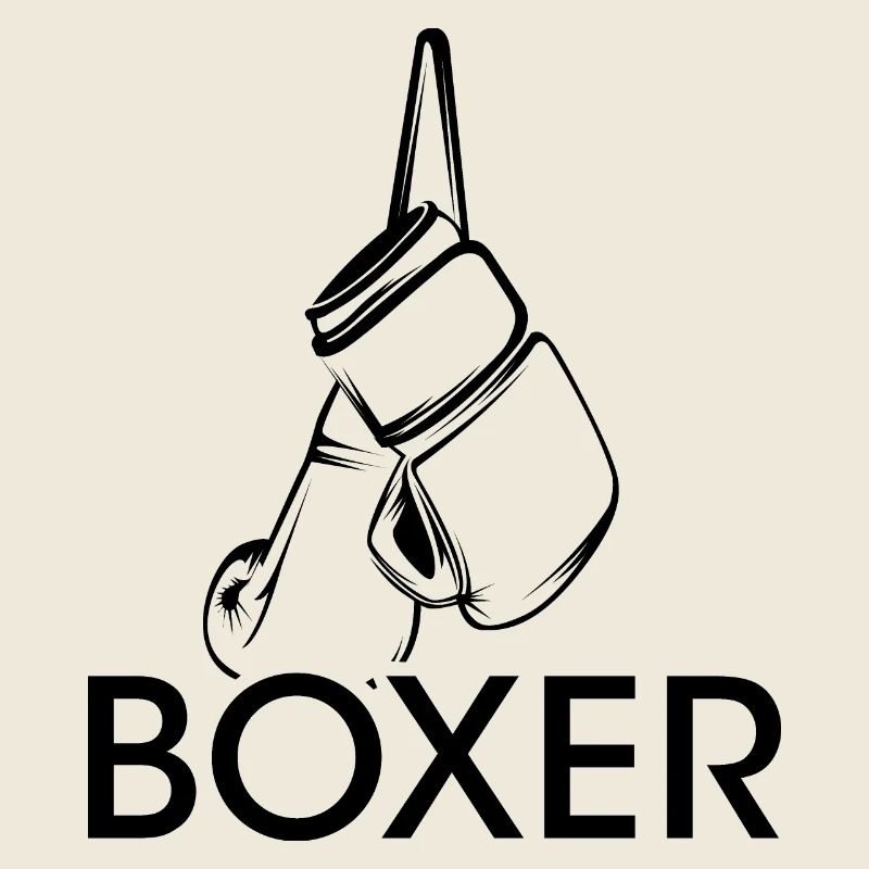 Boxer Symbol Icon Logo Martial Arts Illustration
