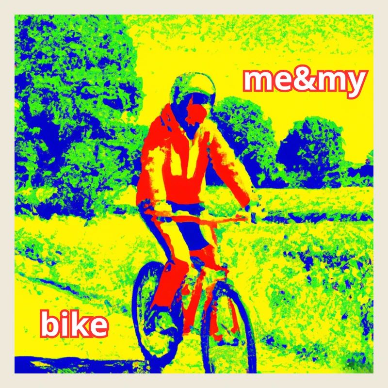 Cycliste à la campagne
