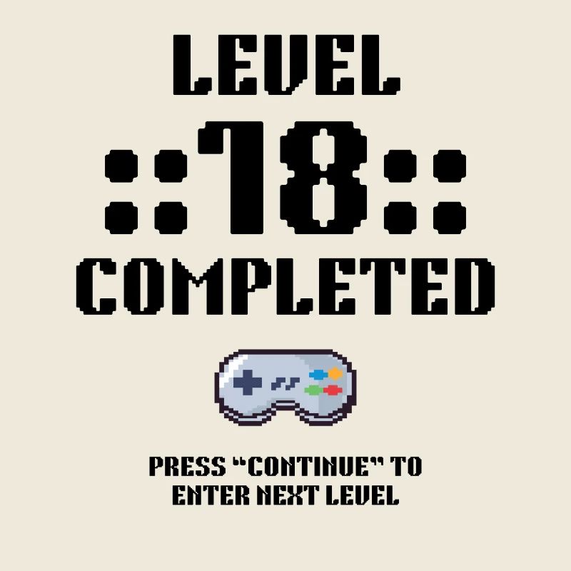 18. Geburtstag Retro Level 18 Jahre Party