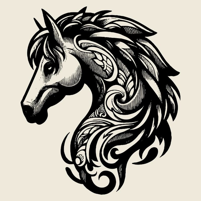 Tête de Cheval - Élégance Sauvage